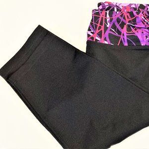 NWT Capri pants C. Klein M L XL athletic exercise Black ,purple,red